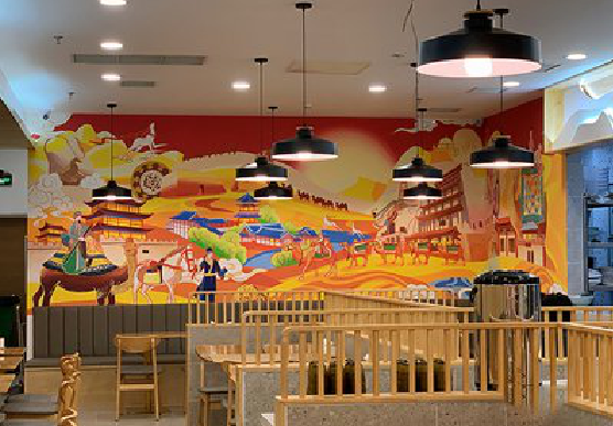  宜黄商业空间彩绘介绍。