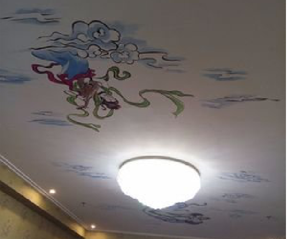  宜黄如何快速绘制天花板上的手绘墙？